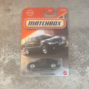 Matchbox 2016 Nissan Sentra Toy Car - Black